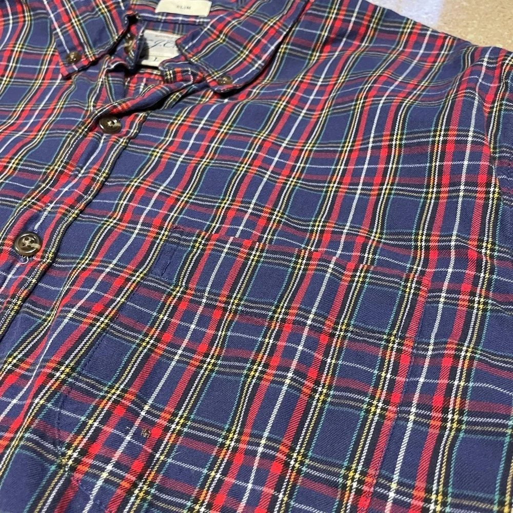 J. Crew Multicolor Plaid Casual Shirt